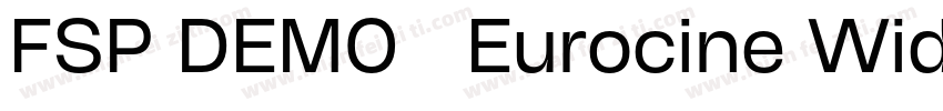 FSP DEMO   Eurocine Wide字体转换